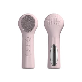 Silicone Face Scrubber - 2 in 1 Heat Massage Rechargeable Facial Exfoliator