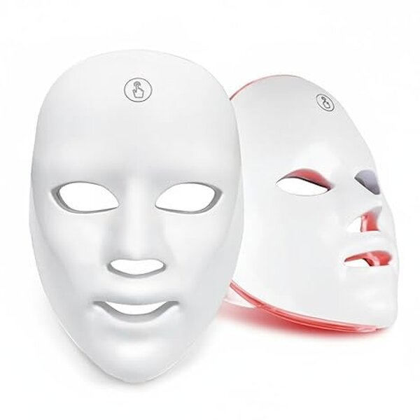 LED Light Therapy Mask - Blue Red Light Rechargeable Portable Travel Home Use