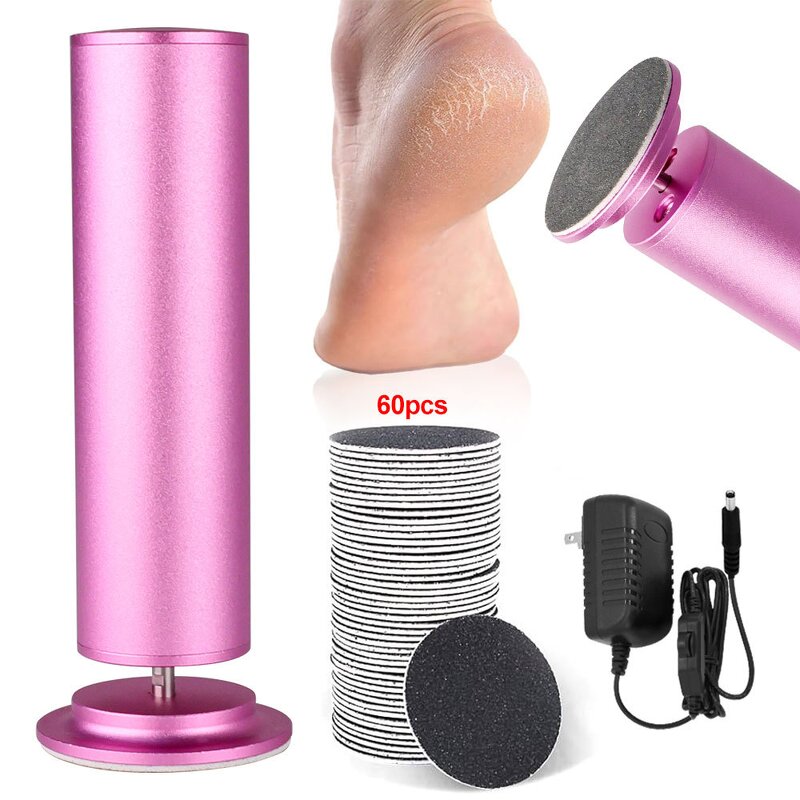 Foot File Manufacturer - Professional Electric Callus Remover with 60pcs Sandpaper Disk