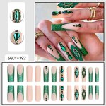 Press on Nails Manufacturer - Eco-Friendly ABS with Stiletto Butterfly Designs Long Tips