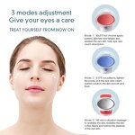 Electric Eye Massager Pen - Heat Cooling Migraines Dry Eyes Dark Circles Rechargeable Tool