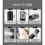 Ionic Facial Mist Sprayer - Custom Logo Portable Mini USB Water Nebulizer Liquid Diffuseur