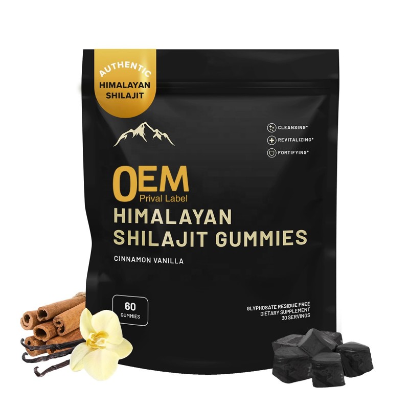 Shilajit Gummies Manufacturer - OEM Natural 40 Plus Trace Minerals