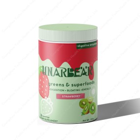 Superfood Powder Factory - Digestive Health Spirulina Chlorella Strawberry