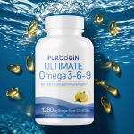 Omega 3软胶囊厂家-柠檬味1280mg EPA DHA脑心健康