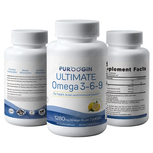 Omega 3 Fish Oil Supplier - OEM Lemon Flavor Soft Gels Brain Heart Support