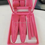 Makeup Brushes Set Manufacturer - Custom Logo 5PCS Travel Size with Mirror Case