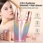 Hair Trimmer Manufacturer - 2 in 1 Electric Women's Facial Lip Eyebrow Painless