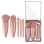 Cosmetic Brush Manufacturer - Popular Hand with Mirror Set 5 in 1 Portable