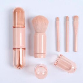 Makeup Brush Set Manufacturer - 4 Piece in 1 Mini Cute Travel Portable Professional
