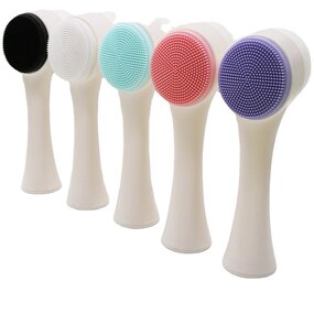 Face Scrub Brush Manufacturer - Wholesale 2 in 1 Portable Double Sides 3D Massage