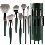 Cosmetic Brushes Set Manufacturer - Custom Green Cloud Eco-friend 14 Piece with Bag