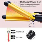 Hair Curler Manufacturer - New Design Spiral 3 Barrel Ceramic Automatic Rotating