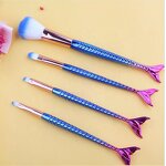 Makeup Brushes Set Manufacturer - New Gradient Mermaid Shaped 4PCS Vegan 40pcs