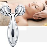 3D Face Roller Gua Sha - V Shape Scraping Slimming Skin Beauty Care Face Lift Device
