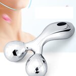 3D Face Roller Gua Sha - V Shape Scraping Slimming Skin Beauty Care Face Lift Device
