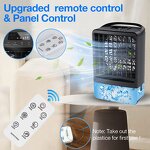 Water Ice Air Cooler - Smart Home Office 500ML 4000mAh USB Portable Mini Fan