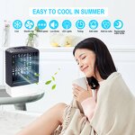 Water Ice Air Cooler - Smart Home Office 500ML 4000mAh USB Portable Mini Fan