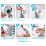 Automatic Soap Dispenser - 400ml Touchless Home Kitchen Bathroom Detergent Sprayer