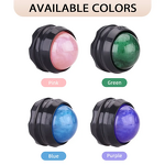 Rose Quartz Gua Sha Roller - Natural Crystal Neck Face Deep Tissue Massage Ball Tool