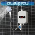 Mini Tankless Water Heater - Instant Electric Fast Heating Shower Bathroom Kitchen EU