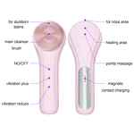 Silicone Facial Cleanser - Portable Wireless Charger Face Pore Cleaning Device Tool