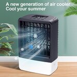 Water Ice Air Cooler - Smart Home Office 500ML 4000mAh USB Portable Mini Fan
