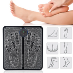 EMS Foot Massager Pad - Electric Vibration Fitness Rechargeable Home Use Massage Tool