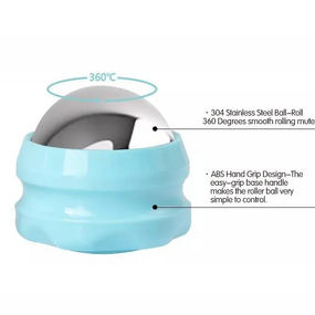 Ice Roller Massager - Hot & Cold Neck Back Body Pain Relief Massage Ball Beauty Tool