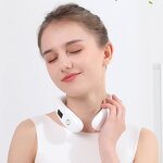 Neck Shoulder Massager Manufacturer - Hezheng White Vibration Hot Moxibustion Pulse