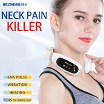 Neck Shoulder Massager Manufacturer - 2025 New Smart TENS Heating Therapy EMS