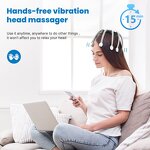 Head Massager Manufacturer - Smart Electric with TMS Vibration & Timing Control ABS+Silicone