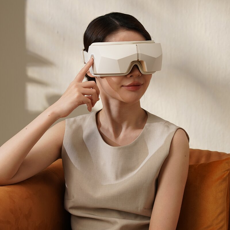 Eye Massager Manufacturer - HEZHENG Rechargeable Heating Air Pressure for Temple