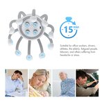 Head Massager Manufacturer - HEZHENG Latest Hand Free Electric Octopus Shape