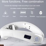 Neck Shoulder Massager Manufacturer - Hezheng White Vibration Hot Moxibustion Pulse