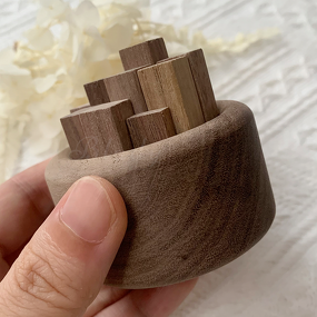 Wooden Diffuser Sticks - Wholesale Cute Beech Short Walnut Wood Tray Car Tool