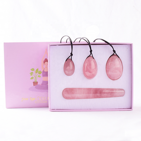 Pink Yoni Eggs - Natural Crystal Healing Jade Quartz Women Gift Stone