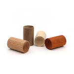 Mini Wood Car Diffuser - Cylindrical Natural Beech Walnut Custom Logo Freshener