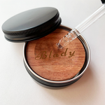 Wood Car Diffuser Pendant - Mini Gift Black Walnut Essential Oil Aroma Tin Can