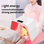 7 Colors Facial Steamer - Foldable Cold Spray ABS PDT LED Red Light Acne Removal