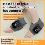Wireless Ankle Massager - Electric Heated Vibration Belt Feet Pain Relief Plantar Fasciitis