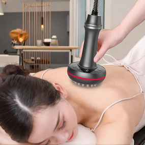 Electric Meridian Brush - 9-Speed Deep Tissue Massage Heat Therapy Body Muscle Relaxation
