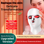 7 in 1 LED Face Mask - Portable Silicone Face Neck Skin Tightening Acne Anti Aging