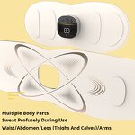 EMS Waist Massager - Fitness Pulse Fat-Burning Heating Compress Sports Sweat Belt