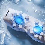 3D Bluetooth Eye Mask - Acupoint Vibration Cold Hot Compress 2000mAh Smart Massager