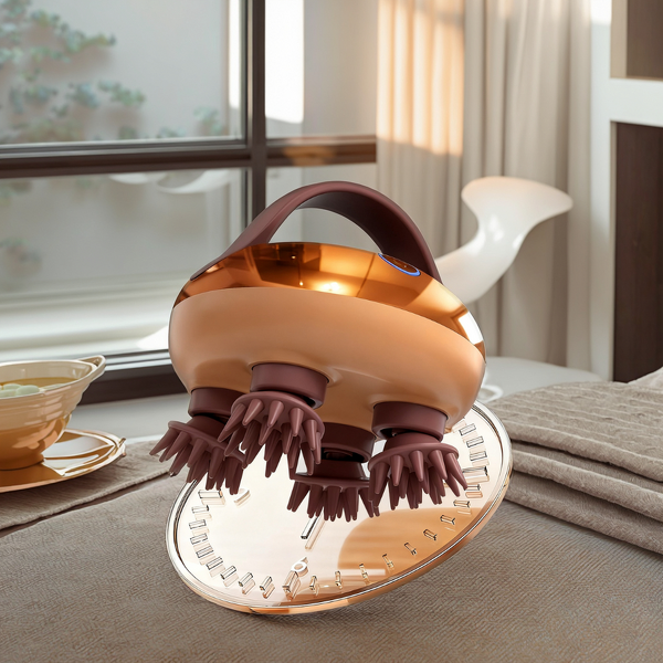 Scalp Massager Brush - 2025 IP7 Waterproof Infrared Phototherapy Electric Hair Care