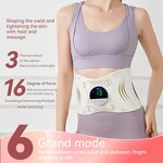 Smart Massage Belt - Portable Multi-Function Heat Therapy EMS Pulse Abdominal Waist