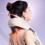 Electric Body Massager - Vibrating Back Neck Kneading Percuss Shoulder Massage Cushion