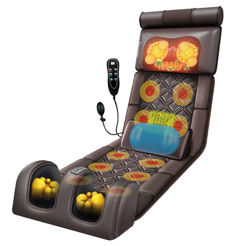 Massage Bed Seat Mat - Hot Sale Heating Vibration Electric Shiatsu Full Body Back Foot