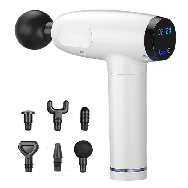 LCD Touch Massage Gun - High Quality Long Battery Life Deep Tissue Percussion Gun